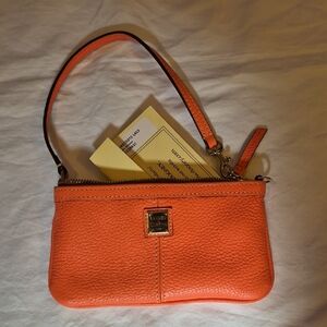 Dooney & Bourke Vibrant Orange Wristlet